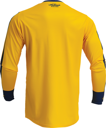 THOR Differ Roosted Jersey - Lemon/Navy - Large 2910-7123