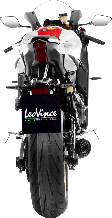 LEOVINCE LV One Evo Exhaust System - Carbon FIber YZF-R7/MT-07/ 2021-2024 14361E