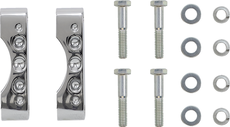 PAUL YAFFE BAGGER NATION Cafe Front Fender - 19" Wheel - With Chrome Spacers PYO:CAFE-19-13E-C