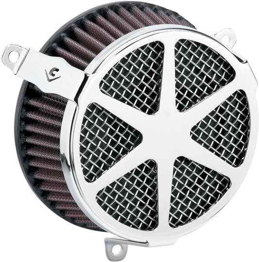 COBRA Spoke Air Filter - Chrome 606-0102-04