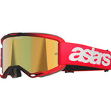 ALPINESTARS GOGGLES Vision 5 Goggle - Blaze - Red - Gold Mirror 5102125-3115