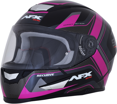 AFX FX-99 Helmet - Recurve - Black/Fuchsia - XL 0101-11105