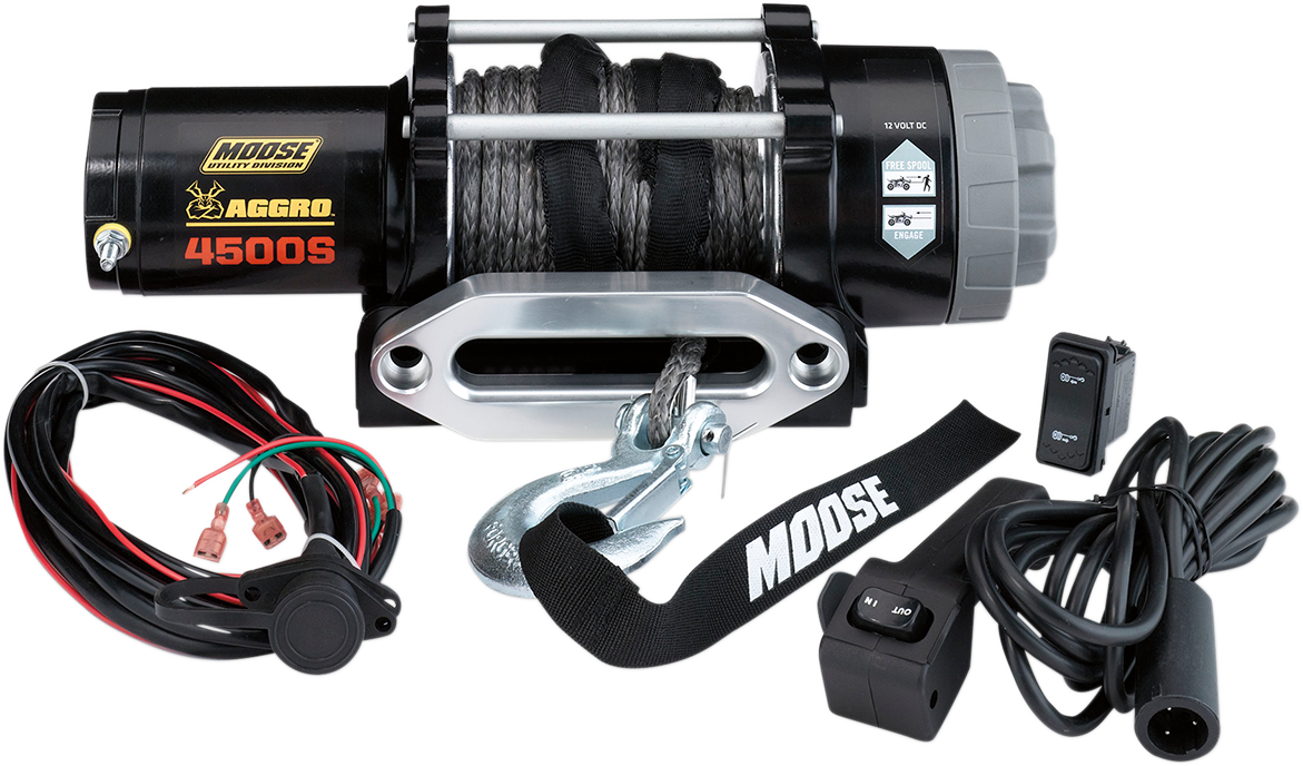 MOOSE UTILITY 4500 LB Winch - Synthetic Rope 104311