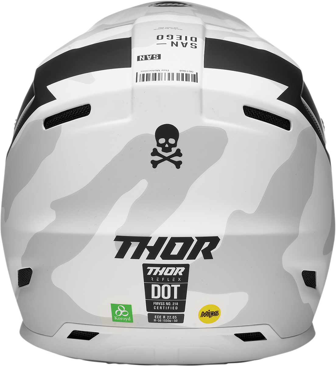 THOR Reflex Helmet - Cast - MIPS - White/Black - XL 0110-7018