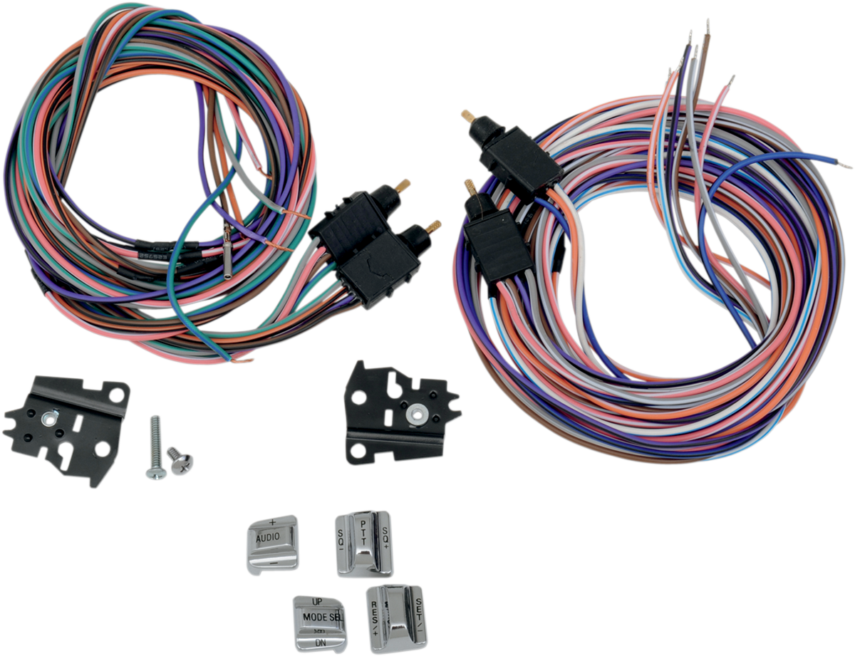 DRAG SPECIALTIES Switch Kit - Radio/Cruise - Chrome H18-0337C/60