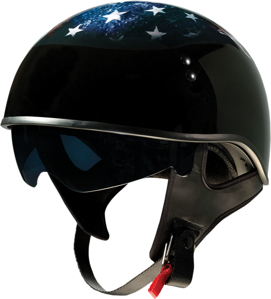 Z1R Vagrant Helmet - USA Skull - Black - Small 0103-1308