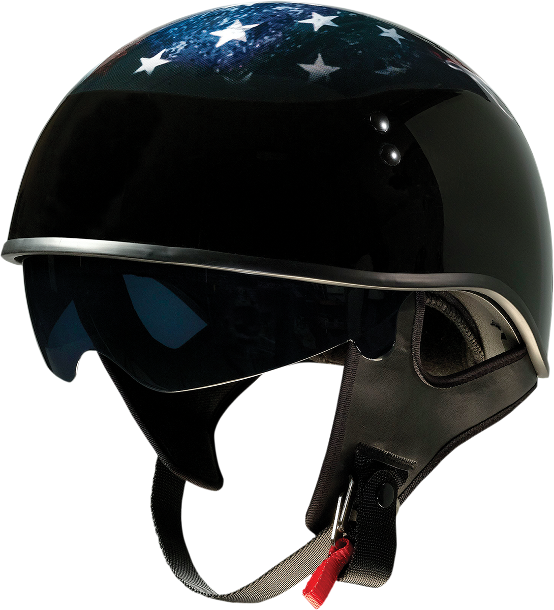 Z1R Vagrant Helmet - USA Skull - Black - XL 0103-1311