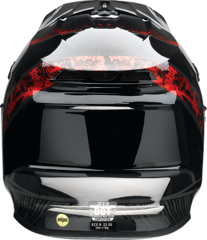 Z1R F.I. Helmet - Fractal - MIPS - Red - XS 0110-7780