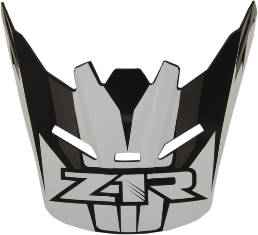 Z1R Youth Rise Visor Kit - Ascend - Matte Black/White 0133-1063