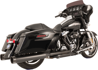 S&S CYCLE El Dorado Dual Exhaust - Black - Black Tracer 550-0702C