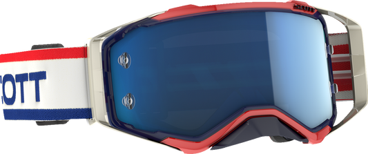 SCOTT Prospect Goggles - Retro White/Blue - Blue Chrome Works 272821-7433349