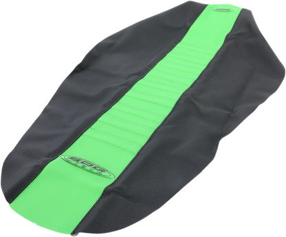 SDG Pleated Seat Cover - Green Top/Black Sides 96360GK