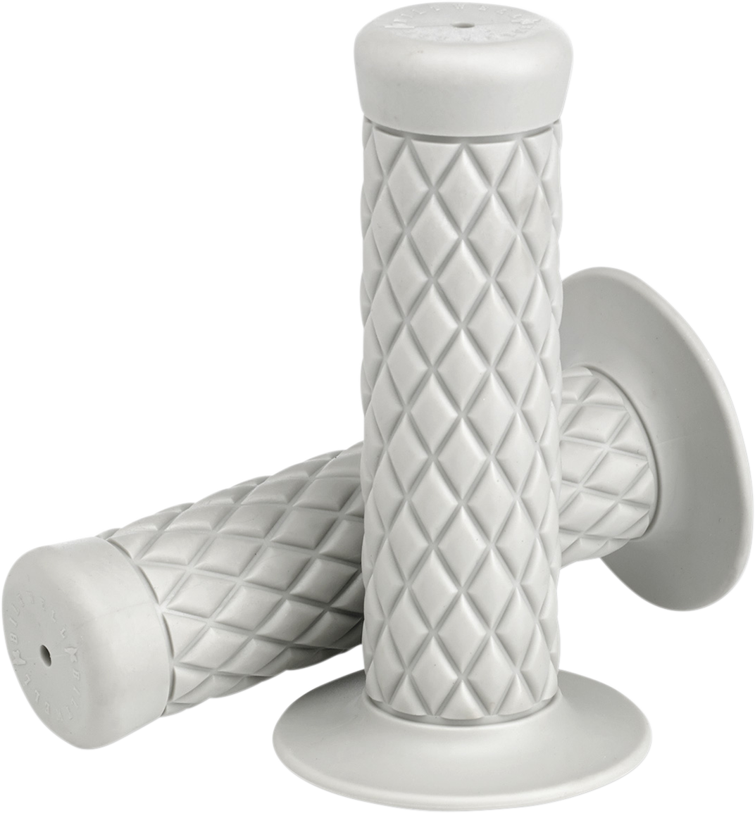 BILTWELL White 1" Thruster Grips 6702-0201