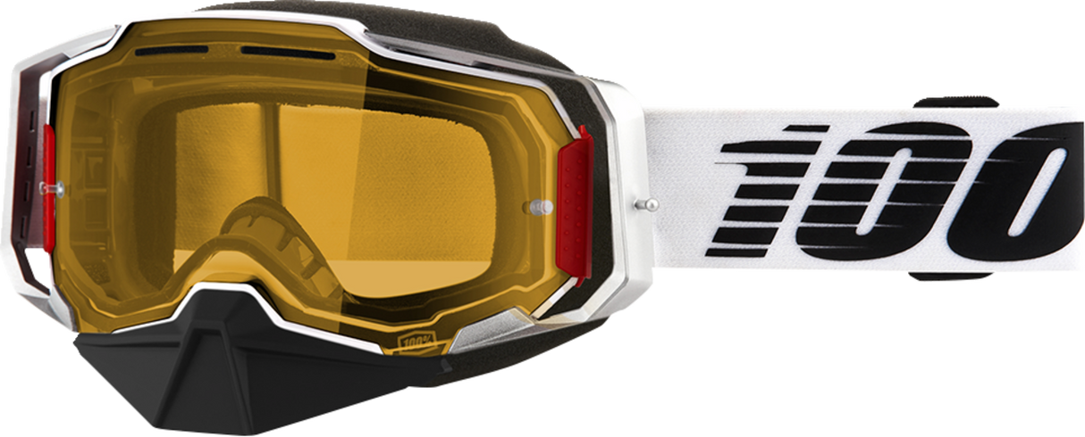 100% Armega Snow Goggles - Lightsaber - Yellow 50007-00002