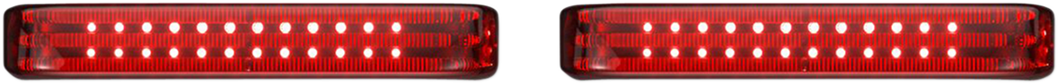 CUSTOM DYNAMICS Saddlebag LED Lights - Sequential - Black/Red PB-SBSEQ-BCM-BR