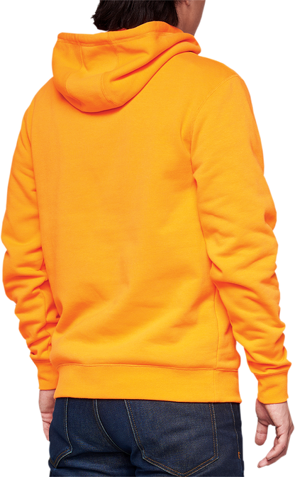 100% BB33 Pullover Kangaroo Pocket Hoodie - Orange - Small BB-36045-476-10