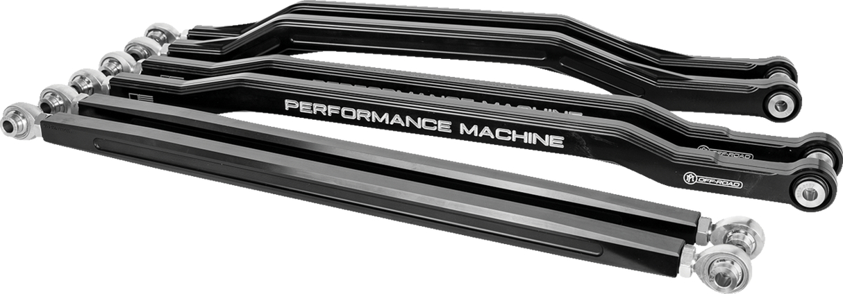 Varilla de radio PM OFF-ROAD - Espacio libre alto - Can-Am X3 72" - Corte de contraste negro 0222-2000-BM