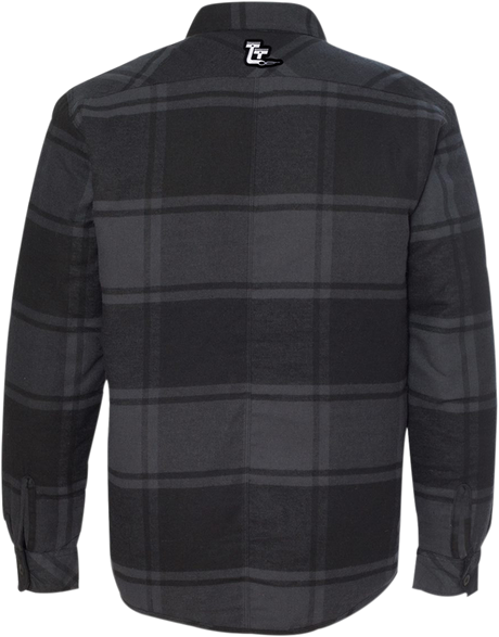 THROTTLE THREADS Drag Specialties Quilted Jacket - Plaid - 2XL DRG24J86BK2R
