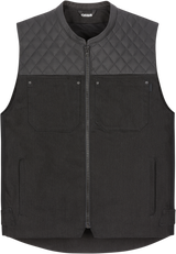 ICON Chamonix Denim Vest - Black - Small 2830-0552