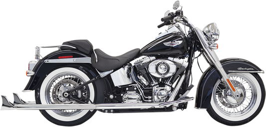 BASSANI XHAUST Fishtail Exhaust with Baffle - 36" - Softail 1S66E-36