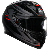 AGV K3 Helmet - Syth - Black/Red - 2XL 2118381004-021-XXL