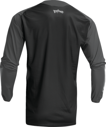 THOR Terrain Jersey - Black/Charcoal - Large 2910-7162