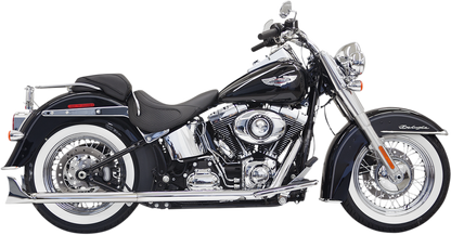 BASSANI XHAUST Fishtail Exhaust with Baffle - 30" - Softail 1S66E-30