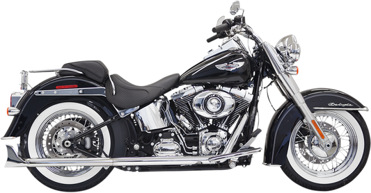 BASSANI XHAUST Fishtail Exhaust with Baffle - 30" - Softail 1S66E-30