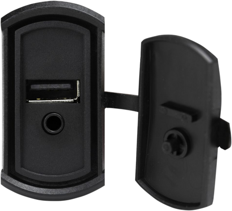 MB QUART Dash-Mounted USB charge port with 3.5 mm Audio Input - Switch Port Mount PSAP-2S