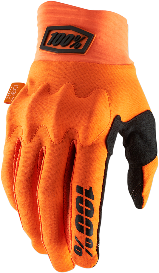 100% Cognito Gloves - Fluo Orange/Black - Medium 10014-00011
