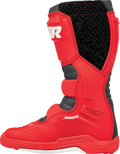 THOR Blitz XR Boots - Red/Charcoal - Size 7 3410-3109