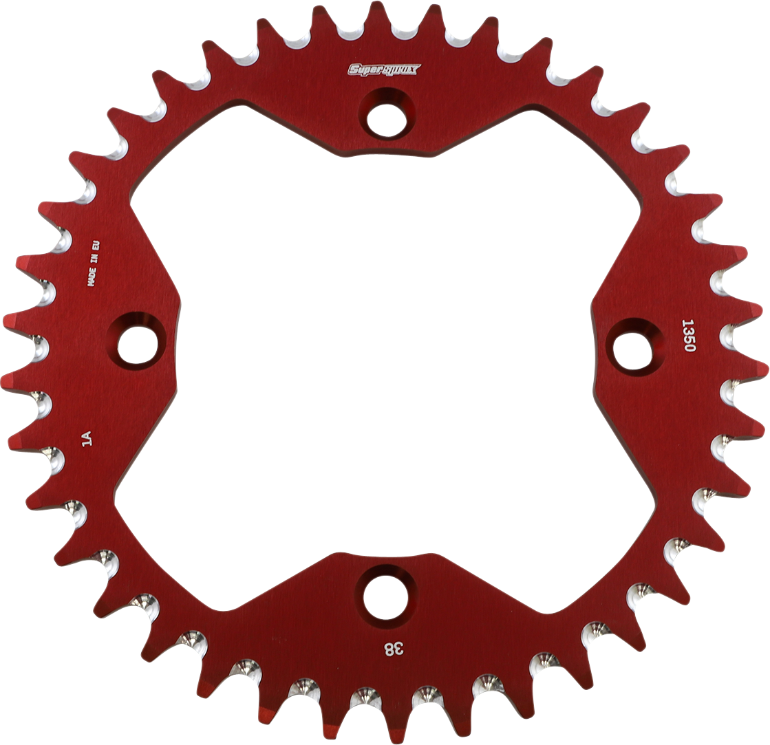 SUPERSPROX Rear Sprocket - Alloy - Red - 38-Tooth RAL-1350-38-RED