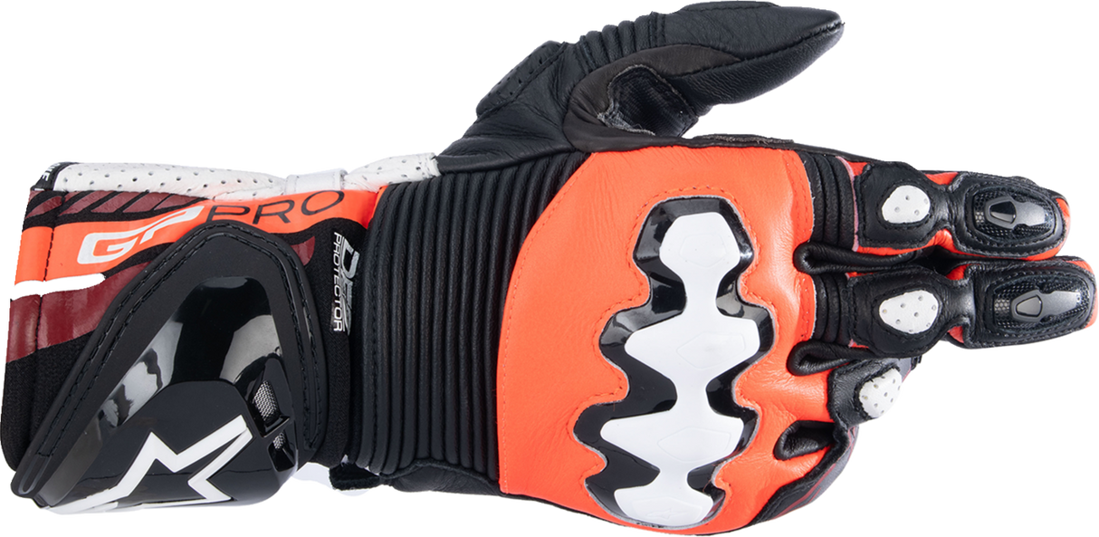 ALPINESTARS GP Pro R4 Gloves - Black/Fluo Red/White - 2XL 3556724-1321-2X