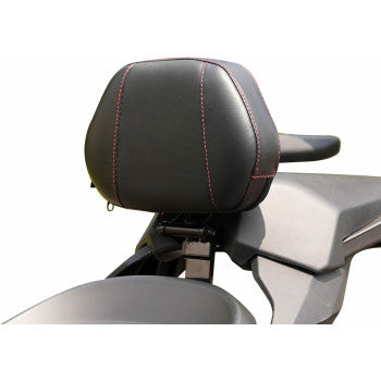 SHOW CHROME Grande Backrest - Driver - Ballistic Red Stitch - Can-Am Ryker 41-416CRED