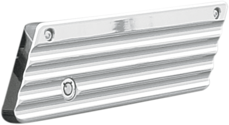 JOKER MACHINE Finned Saddlebag Latch Covers - Chrome 04-50-1