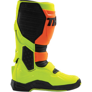 THOR Radial Boots Replacement Outsoles - Black/Yellow Fluorescent - Size 7-8 3430-0901