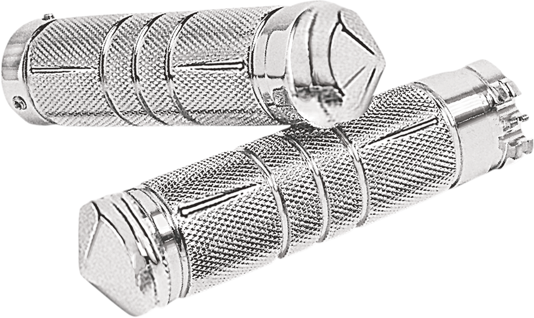 ACCUTRONIX Grips - Knurled - Diamond - Chrome GR100-SKIC