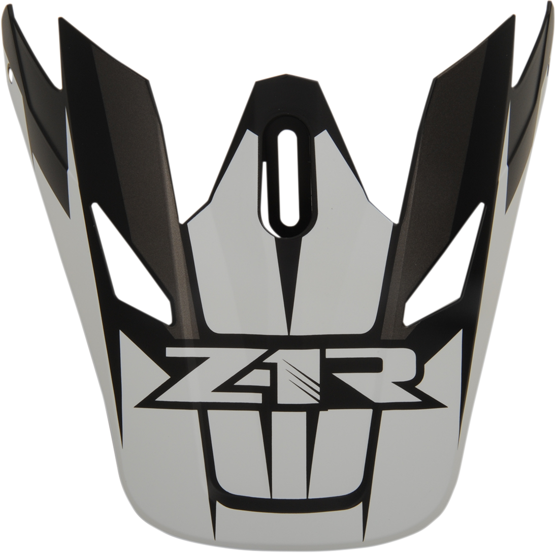 Z1R Rise Visor Kit - Ascend - Matte Black/White 0132-1252