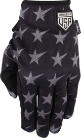 THRASHIN SUPPLY CO. Stars & Bolts Stealth Gloves - Black/Gray - 2XL SV1-13-12