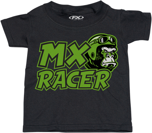 FACTORY EFFEX Camiseta Kawasaki MX Racer para niño pequeño - Negro - 4T 23-83124 