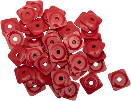 WOODY'S Support Plates - Red - Square - 48 Pack ASG-3790-48