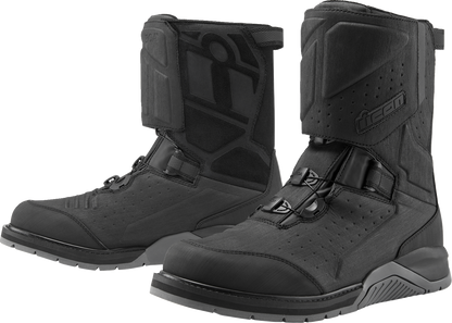 ICON Alcan Waterproof Boots - Black - Size 8.5 3403-1234