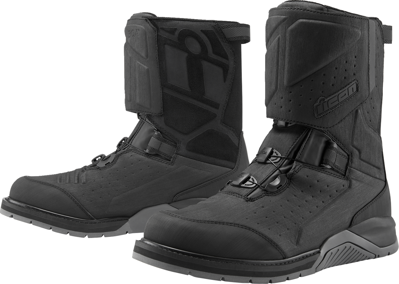 ICON Alcan Waterproof Boots - Black - Size 14 3403-1243