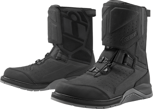 ICON Alcan Waterproof Boots - Black - Size 7 3403-1232