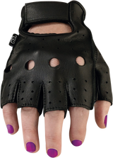 Z1R Women's 243 Half Gloves - Black - Medium 3302-0478