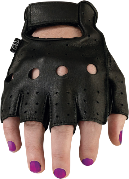 Z1R Women's 243 Half Gloves - Black - Large 3302-0479