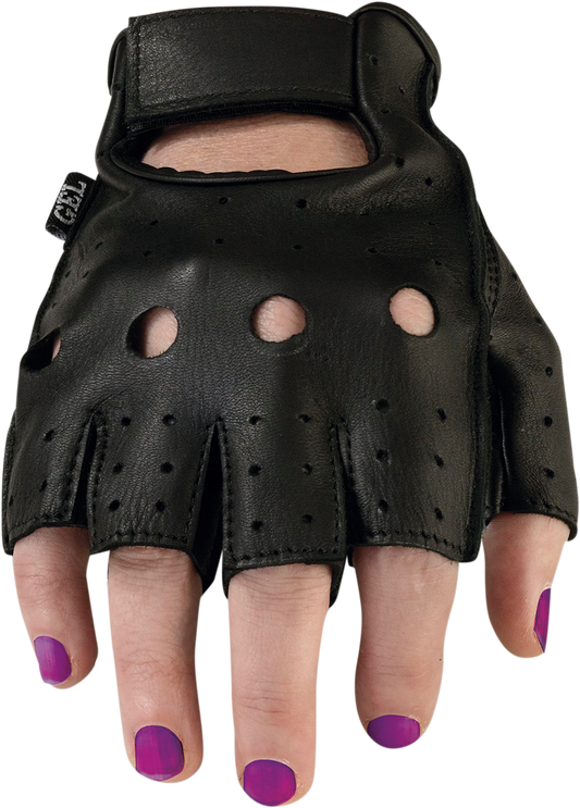 Z1R Women's 243 Half Gloves - Black - XS 3302-0476