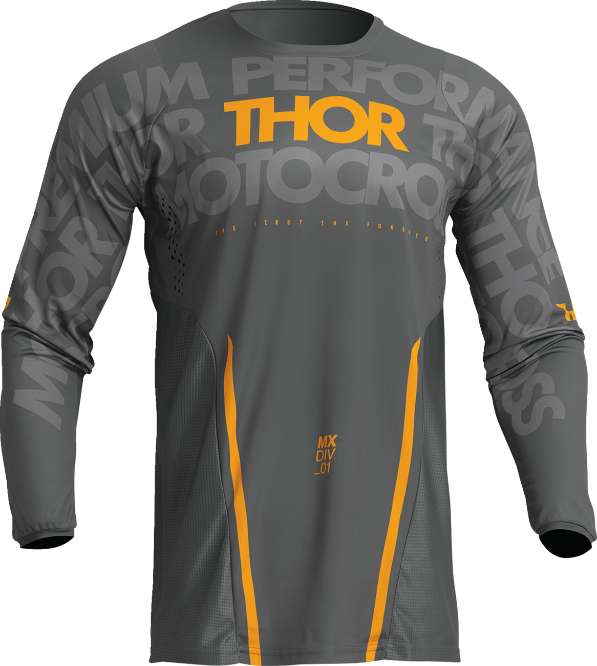 THOR Pulse Mono Jersey - Gray/Yellow - 3XL 2910-7108