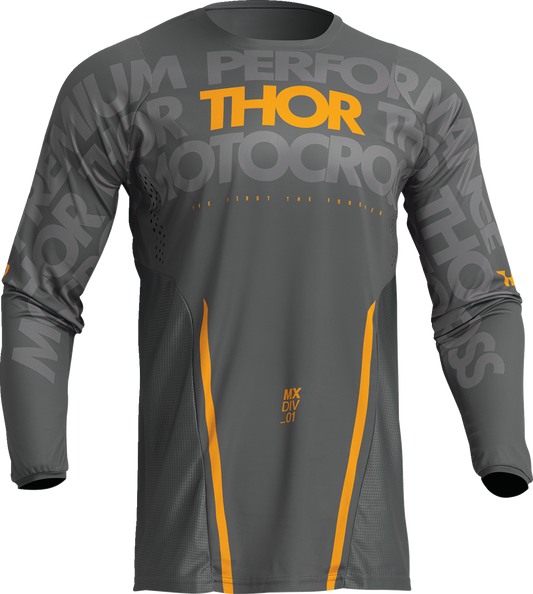 THOR Pulse Mono Jersey - Gray/Yellow - 3XL 2910-7108