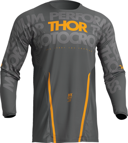 THOR Pulse Mono Jersey - Gray/Yellow - Small 2910-7103